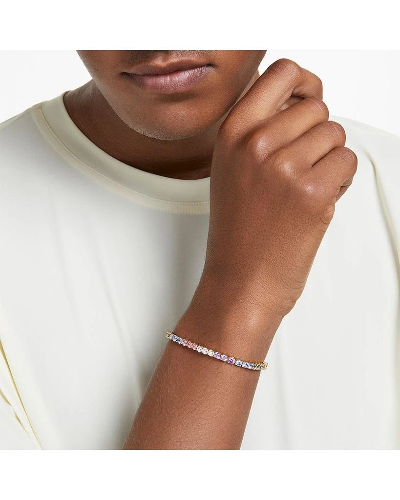 Swarovski Matrix Rainbow Crystal Tennis Bracelet 3