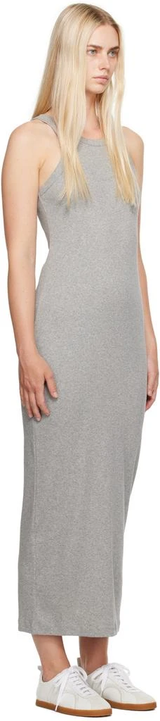 Totême Gray Curved Maxi Dress 2