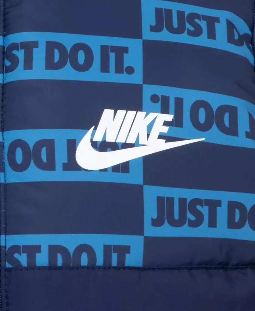 NIKE Little Boys Vest, Logo T-Shirt & Fleece Pants, 3 Piece Set 8