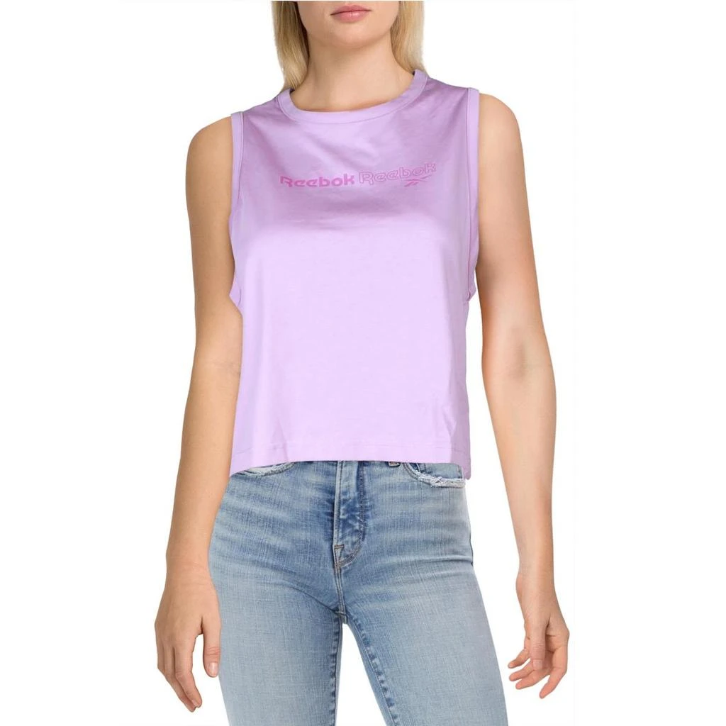 Reebok Womens Logo Cotton Cropped 1