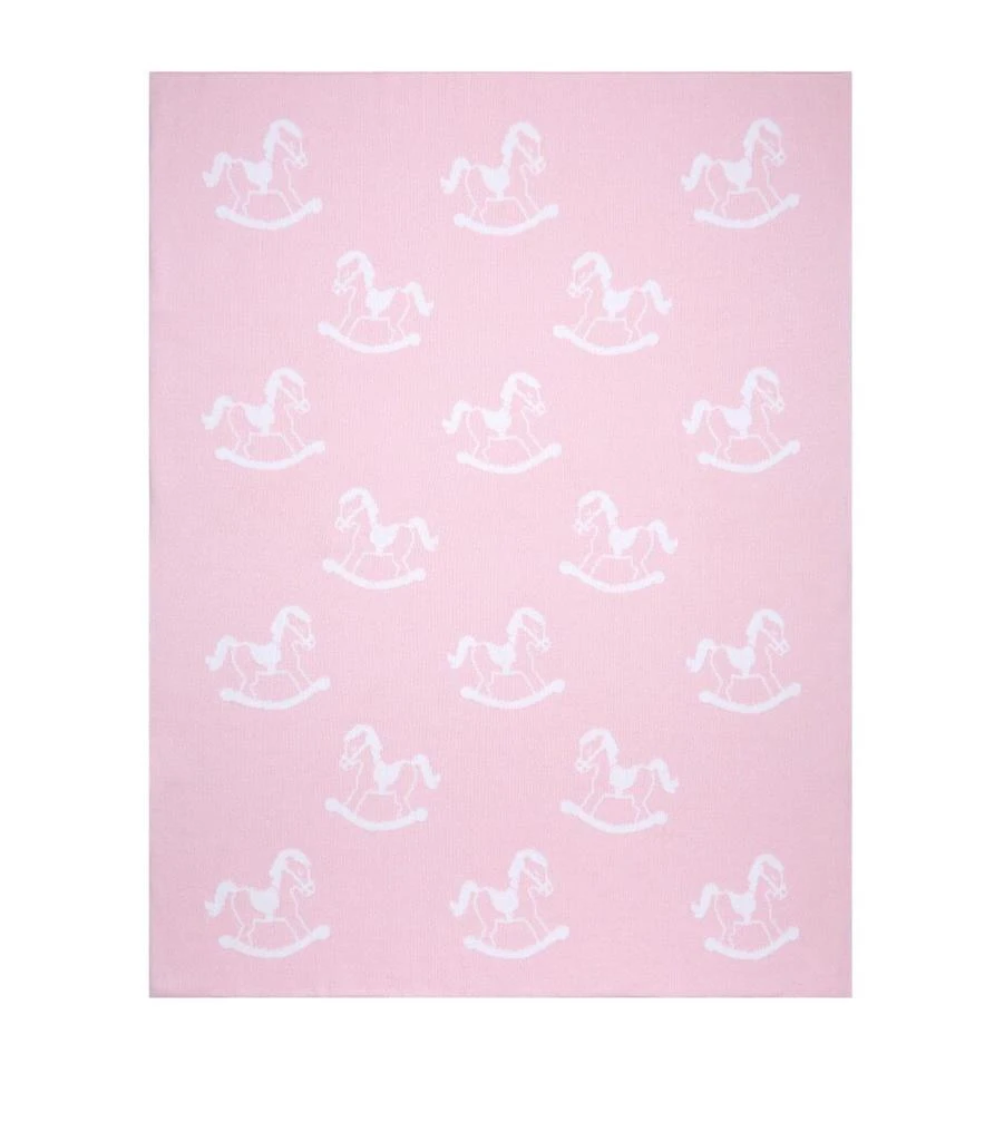 Kissy Kissy Knitted Rocking Horse Blanket 1