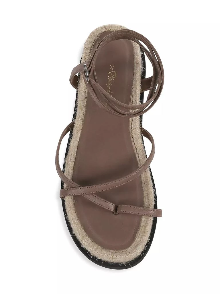 3.1 Phillip Lim Yasmine Ankle-Strap Leather Espadrille Sandals 5