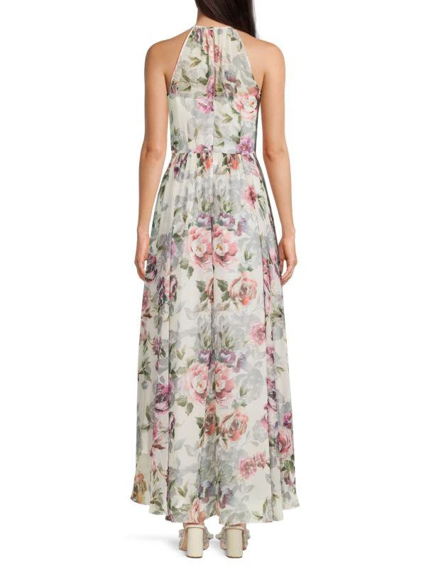 Eliza J Embellished Waist High Low Gown 2
