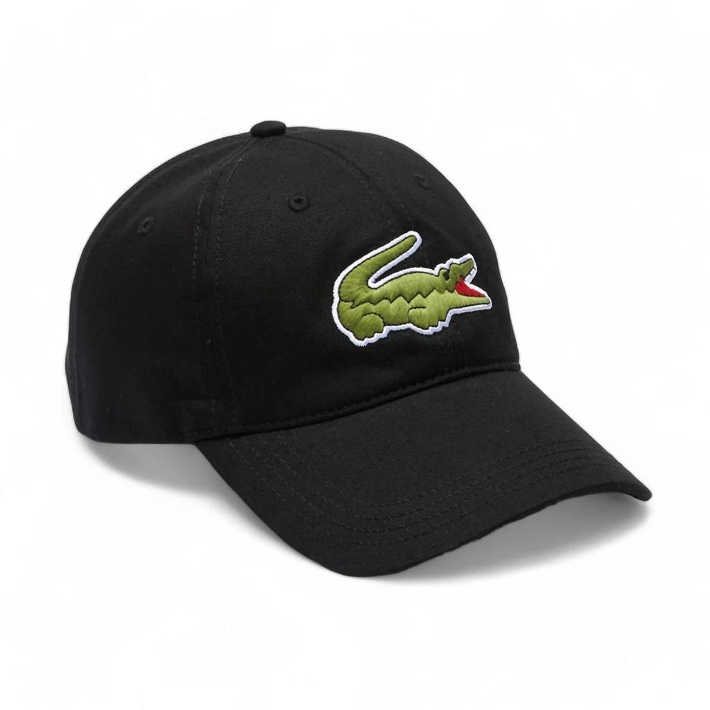 Lacoste Men's Oversized-Croc Cap In Black 1