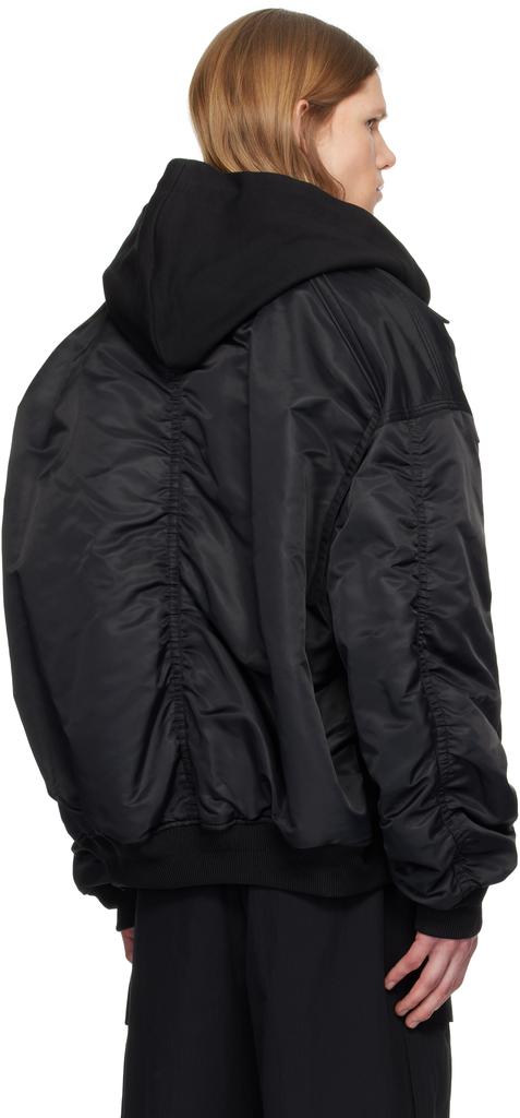 Juun.J Black MA-1 Work Bomber Jacket - Jackets - Free