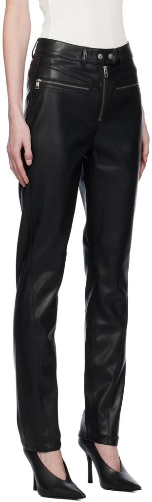 Ksubi Black Vivienne Faux-Leather Trousers 2