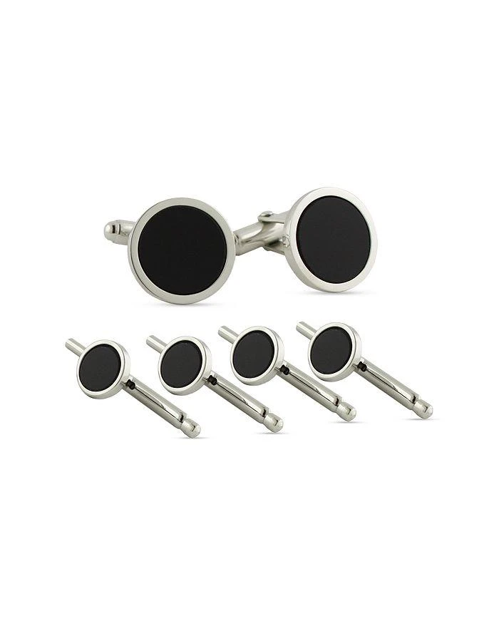 David Donahue Sterling Silver
Onyx Inlay Stud
Cufflink Set