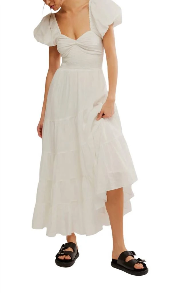 Free People Short Sleeve Sundrenched Maxi Dress 1