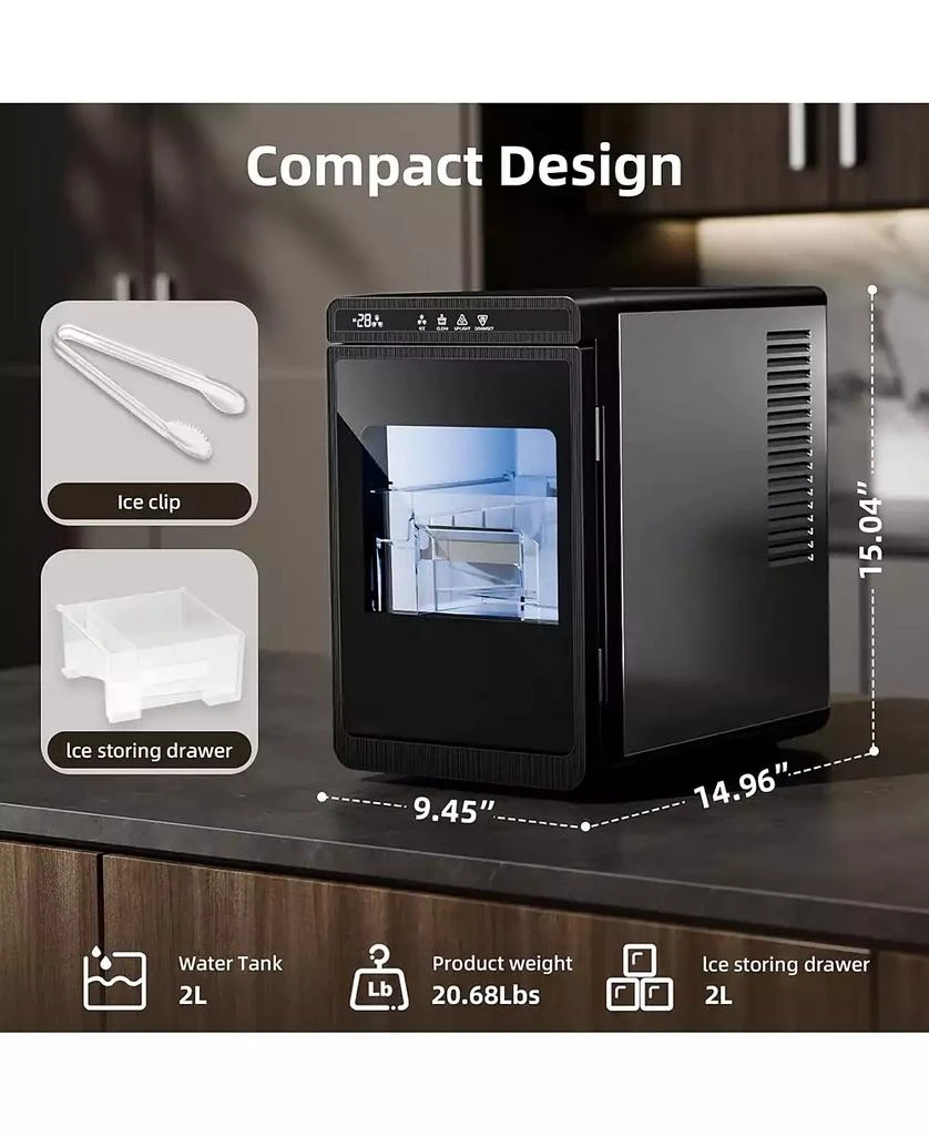 Cowsar Clear Ice Cube Maker, 3 Ice Cubes in 25 Min, for Whiskey 4