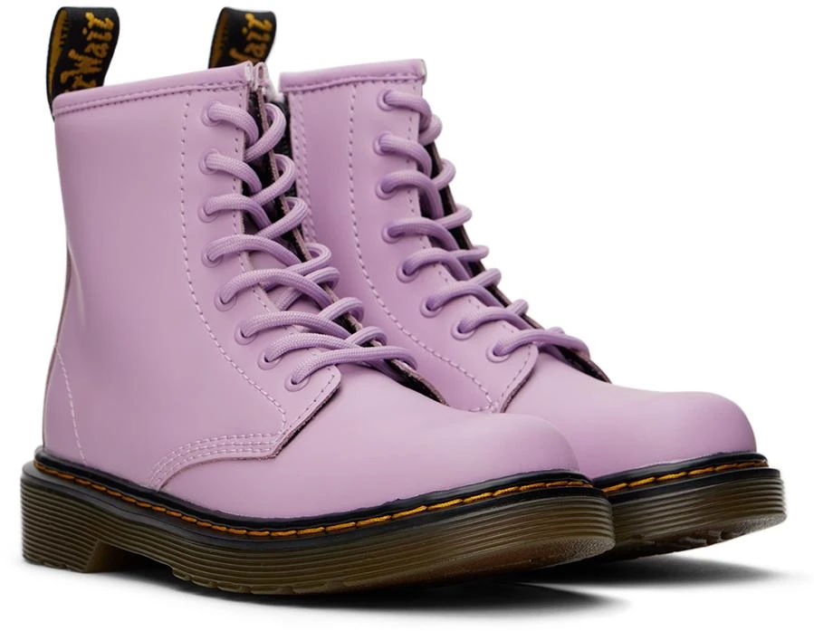 Dr. Martens Kids Purple 1460 Romario Big Kids Boots 4