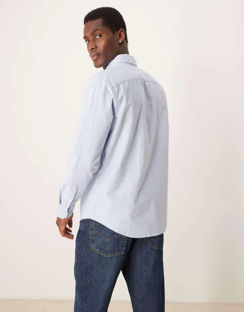 Abercrombie & Fitch Abercrombie & Fitch icon logo oxford shirt in light blue 3