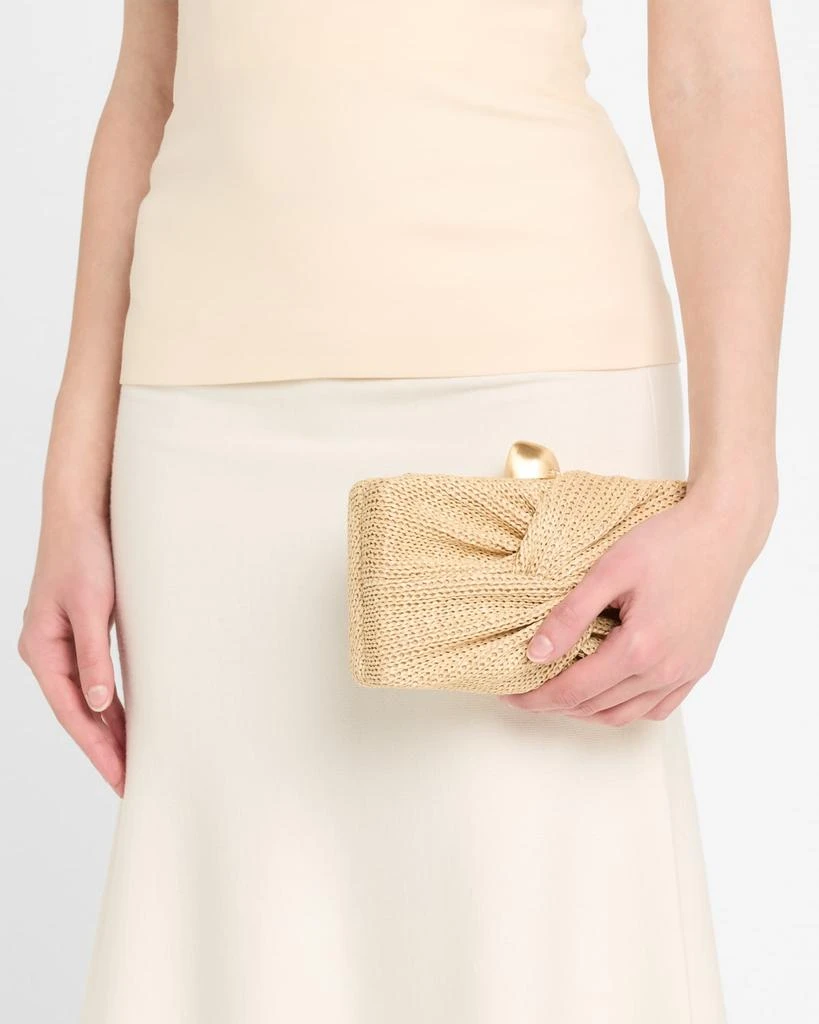 Cult Gaia Lisse Twisted Raffia Clutch Bag 2