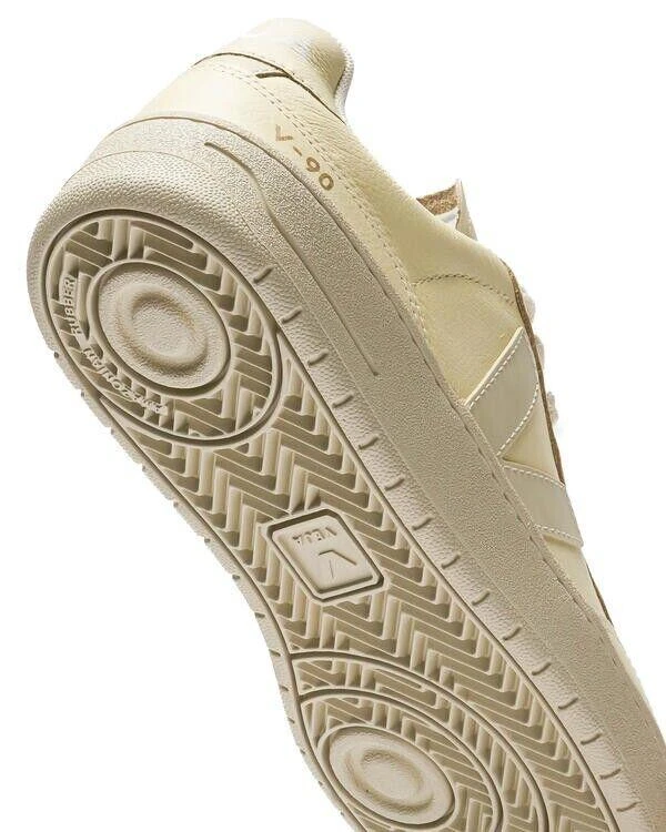 Veja Veja V-90 VD2003381A Sneakers Women's Cashew Pierre Leather Comfort Casual Shoes 5