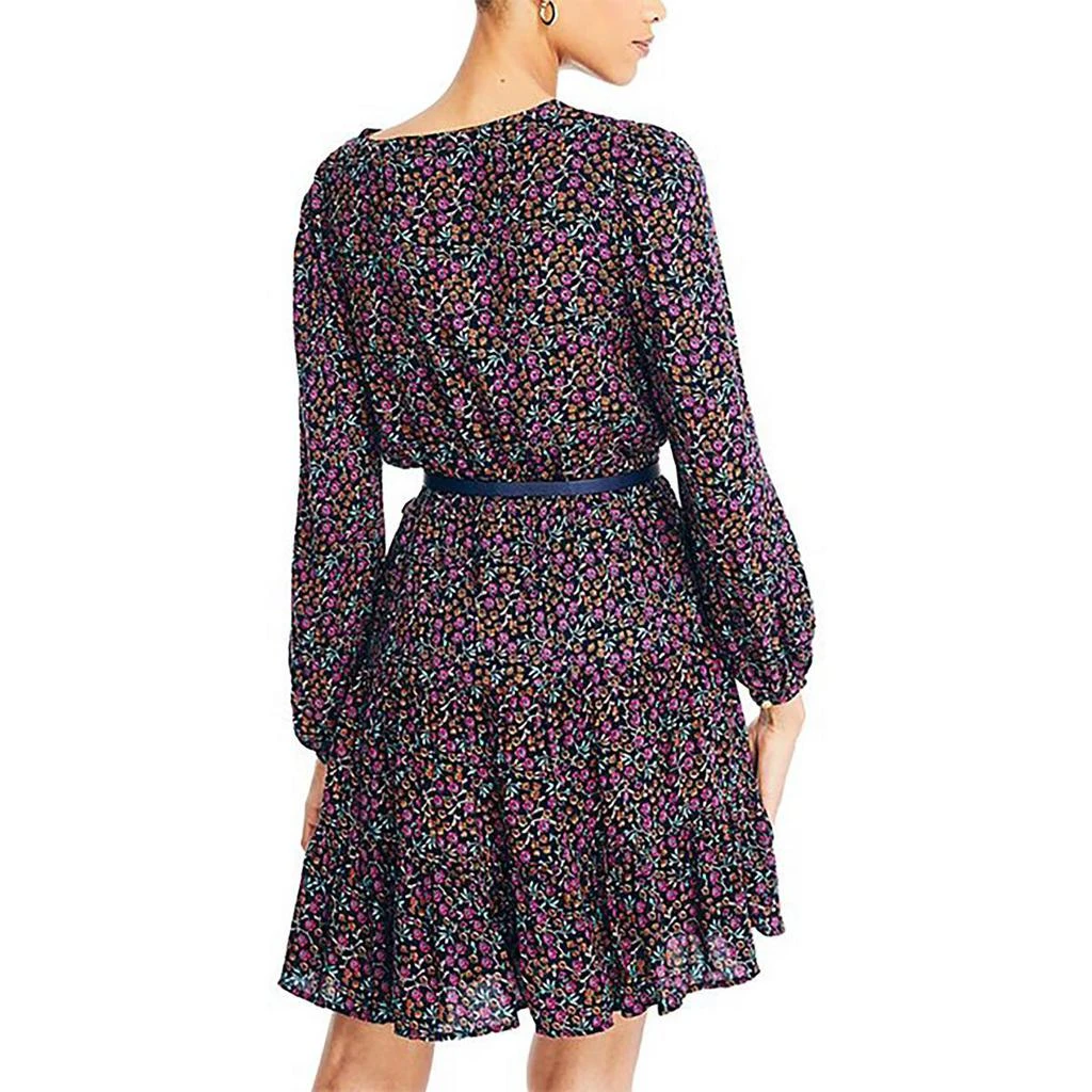 Nautica Womens Floral Tiered Mini Dress 2