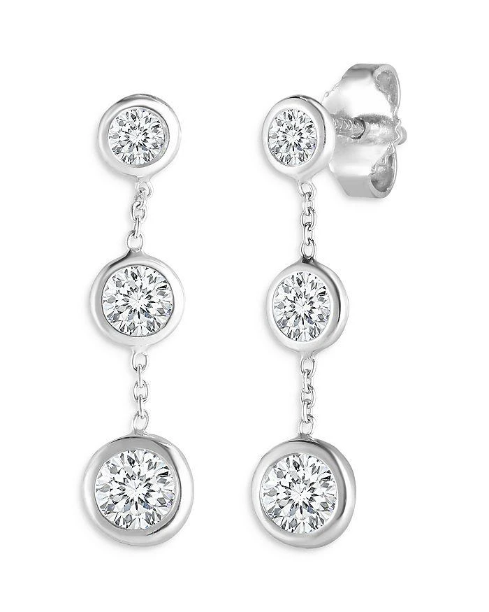 Roberto Coin 18K White Gold Diamond Drop Earrings 1