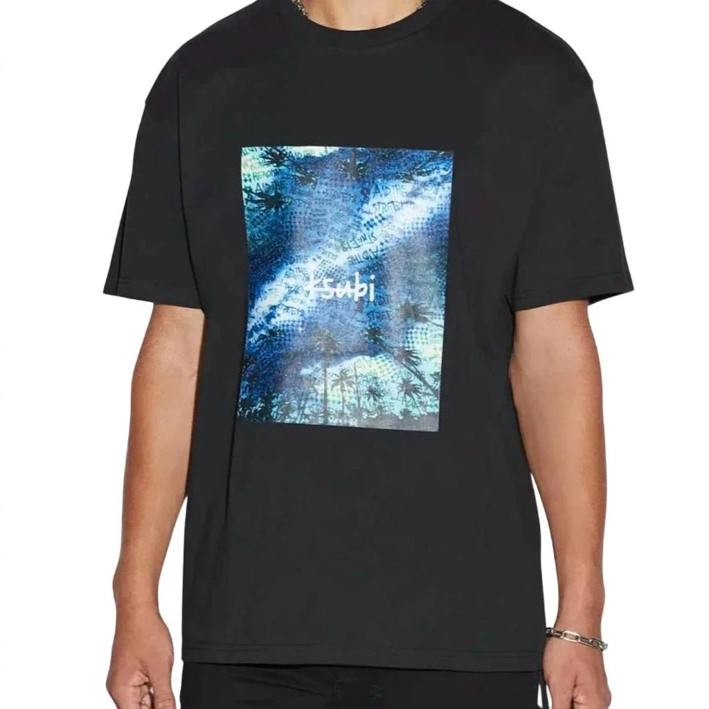 Ksubi Space Palm Biggie Tee In Jet Black 1