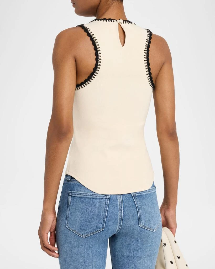 Cinq a Sept Lizzie Crochet-Trim Tank Top 3