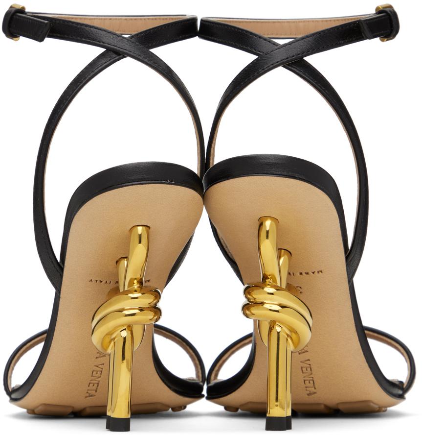 Bottega Veneta Black Knot Sandals