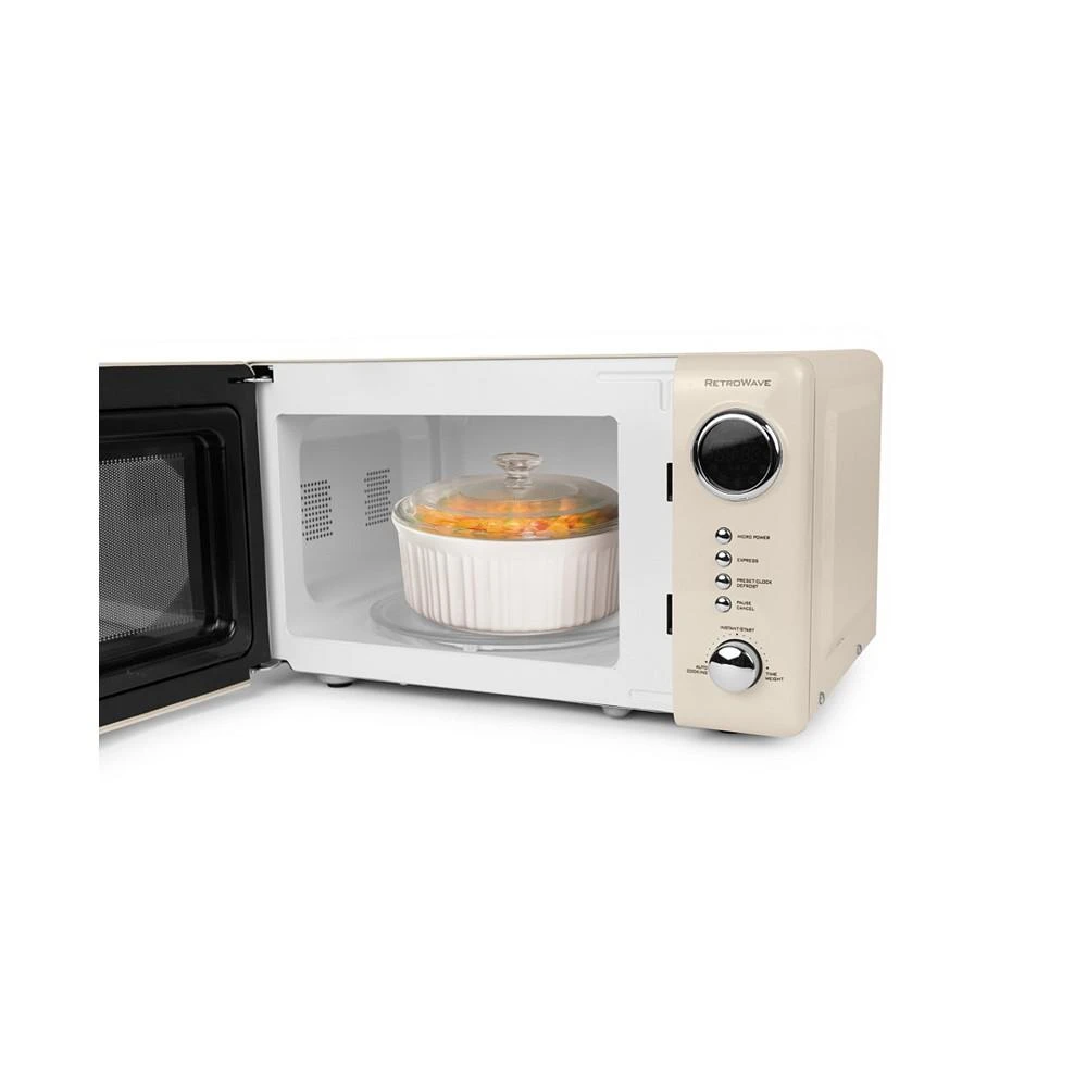 Nostalgia Retro 0.7 Cubic Foot 700 Watt Countertop Microwave Oven 4