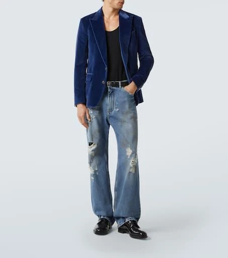 Dolce 
Gabbana Distressed wide-leg jeans 2