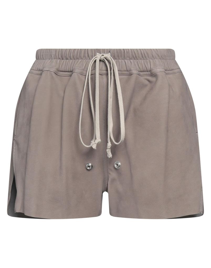 Rick Owens Off-White Hollywood Fog Boxer Leather Shorts