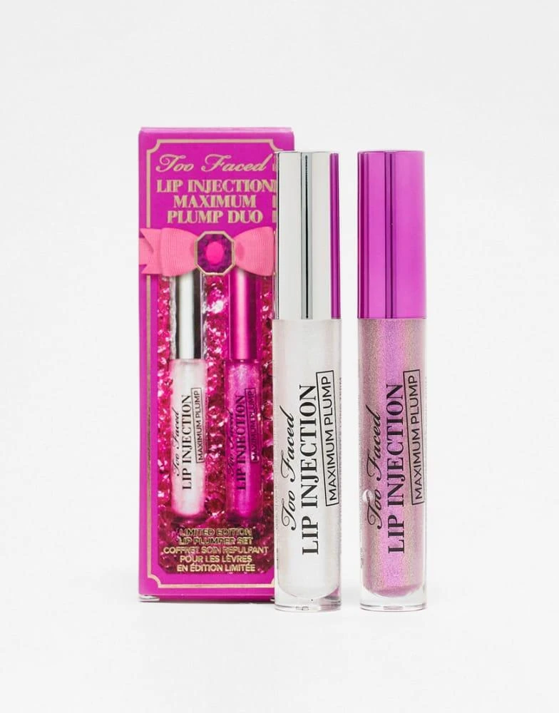 Too Faced Cosmetics Too Faced Lip Injection Maximum Plump Lip Gloss Duo (save 50%) 1