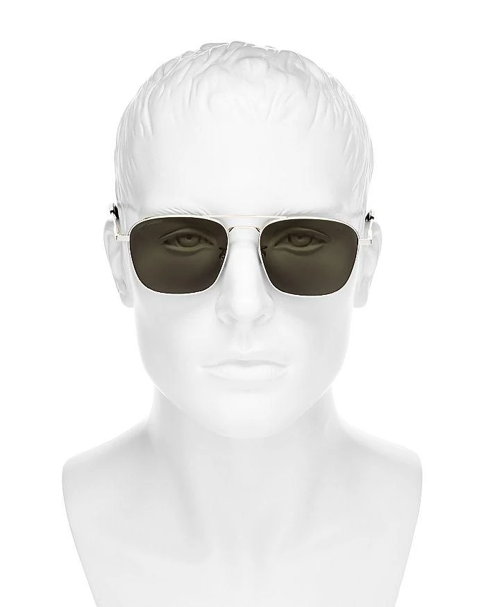 Yves Saint Laurent Men's Brow Bar Aviator Sunglasses, 58mm 2