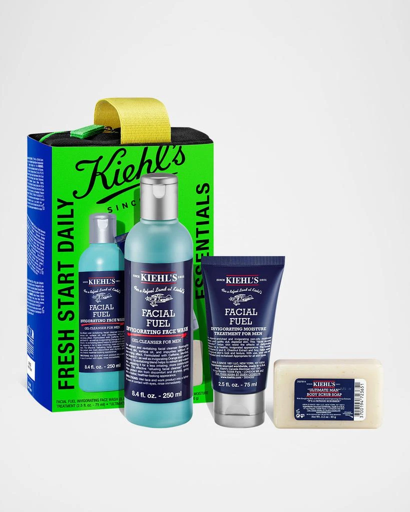 Kiehl's Men's Fresh Start Skincare Essential Gift Set 1