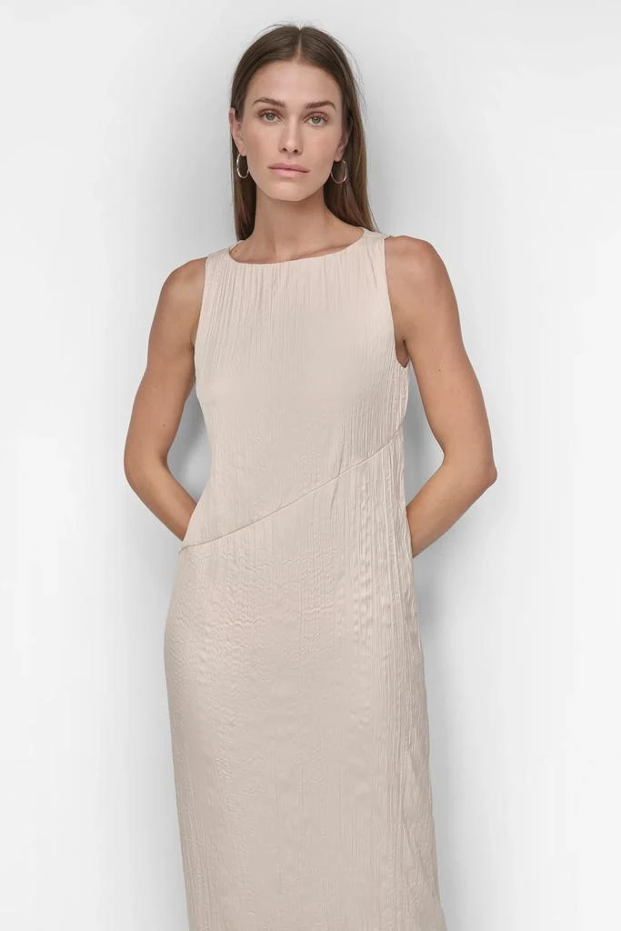 DKNY SLEEVELESS BROOMSTICK TWILL MIDI 4