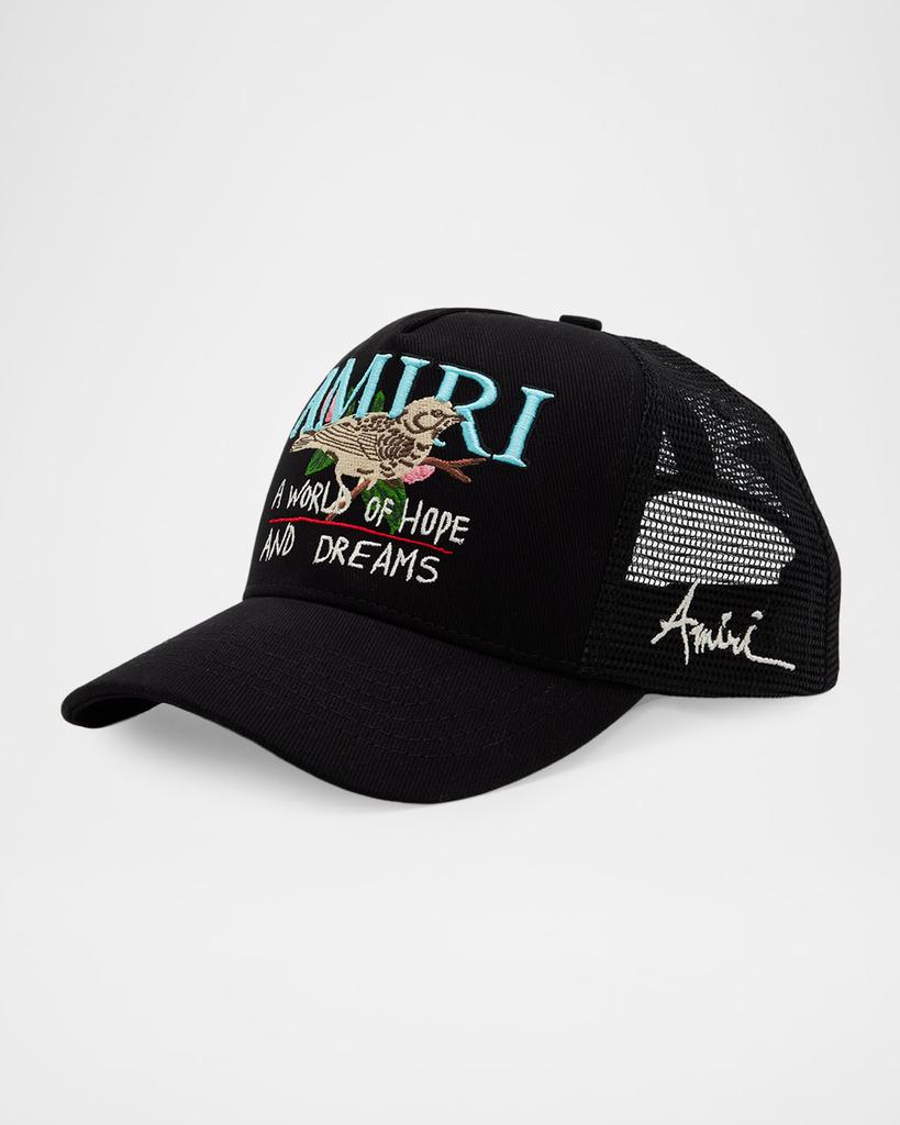 Shop Black Bandana Repair Trucker Cap on Sale at BeyondStyle – Get