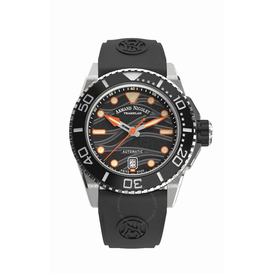 Armand Nicolet JSH Automatic Black Dial Men's Watch A481PGN-NO-GG2710N