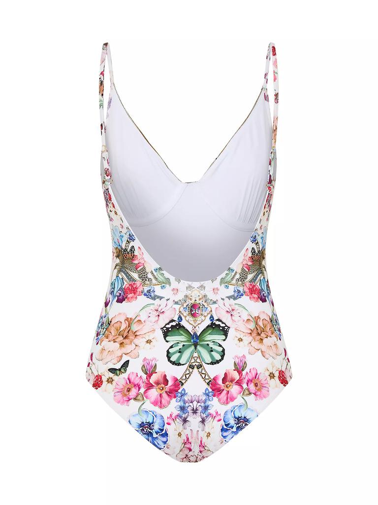 タンキニ Camilla Monserrate Magic Swimsuit Camilla Wired V-Neck One-Piece Swimsuit MONSERRATE-MAGIC