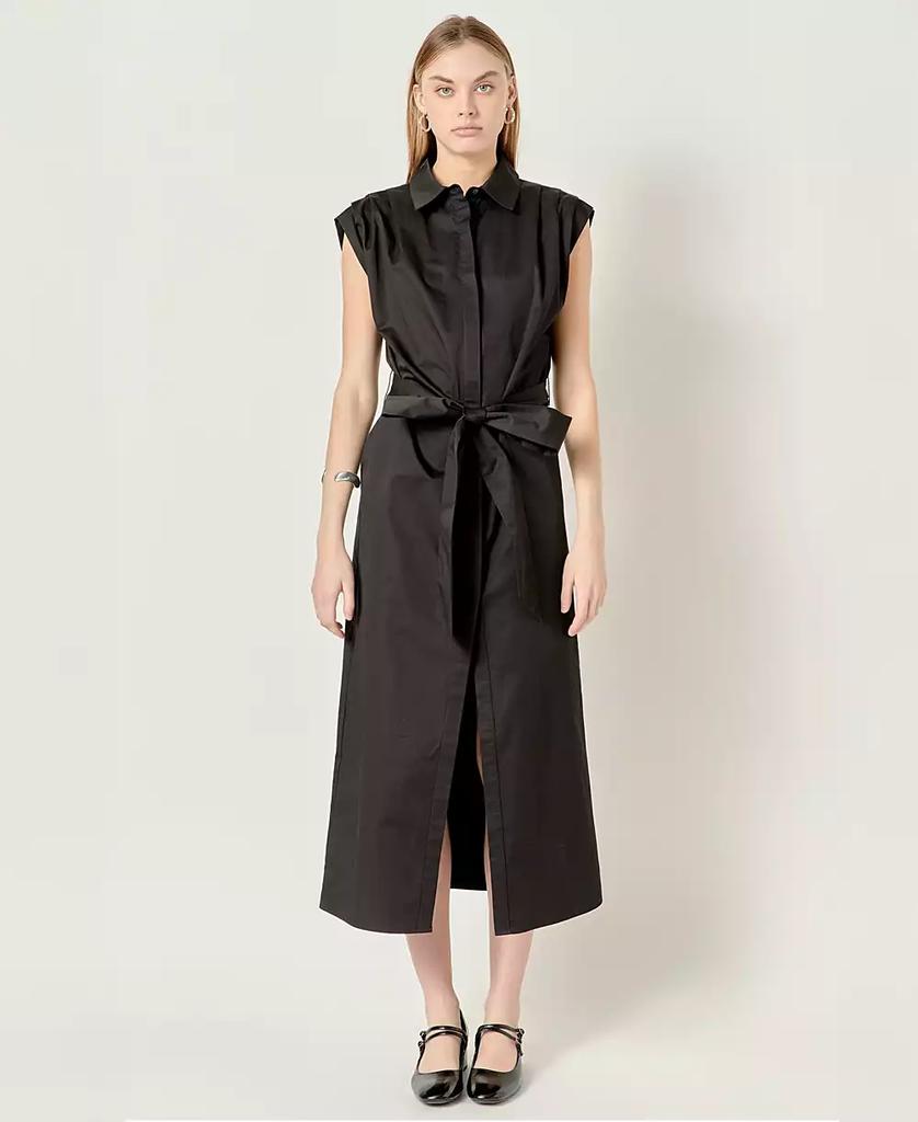 English Factory Women's Cotton Collared Button Dress