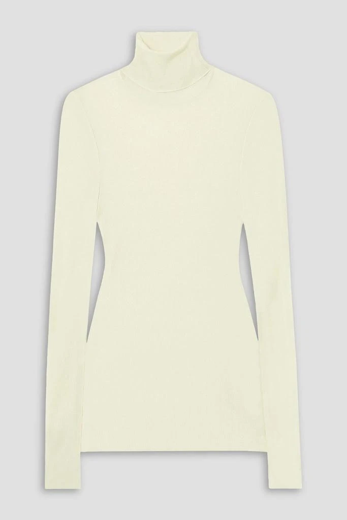 AMI Ribbed jersey turtleneck top 1