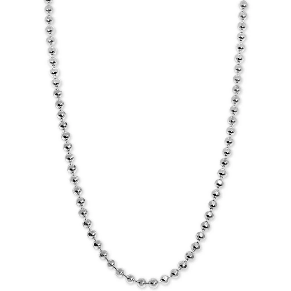 Alex Woo Beaded 18" Mini Chain Necklace in Sterling Silver 1
