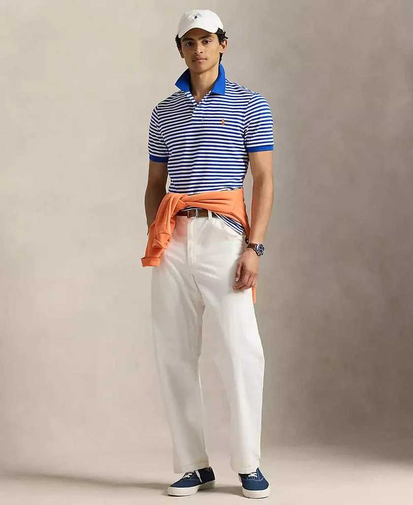 Ralph Lauren Men's Classic-Fit Striped Mesh Polo Shirt 4