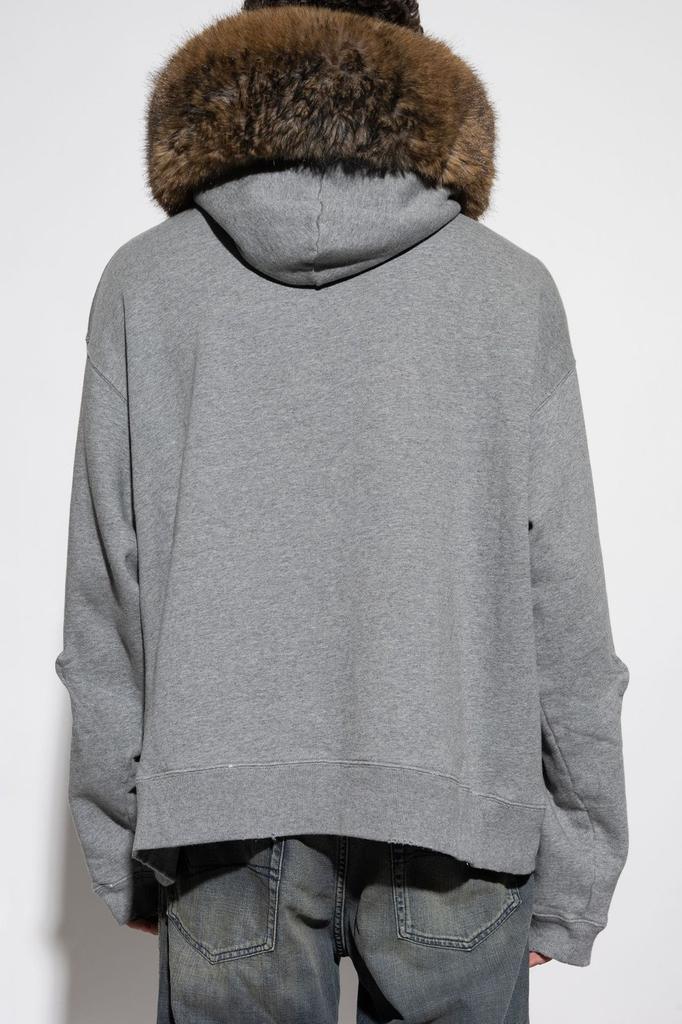 Shop Balenciaga Luxury Script Oversized Zip-Up Hoodie on Sale at