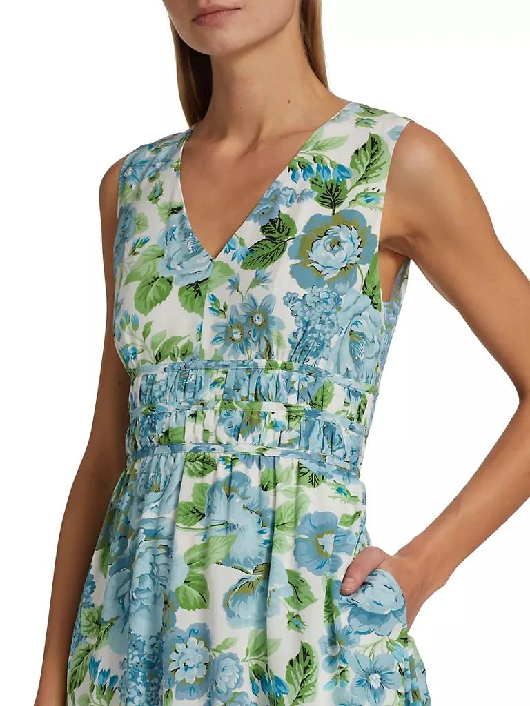 Tahari The Victoria Floral Midi-Dress 6
