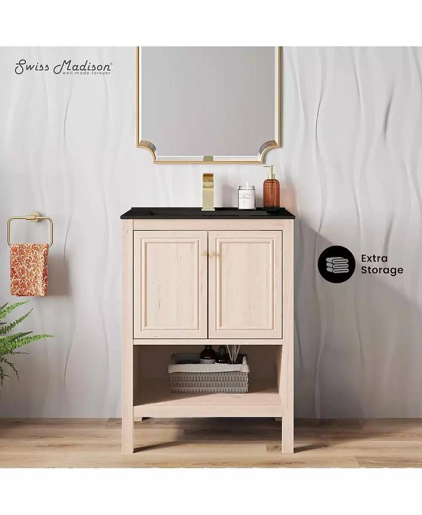 Swiss Madison 24" MDF Chateau  Freestanding Bathroom Vanity Sink Top 2