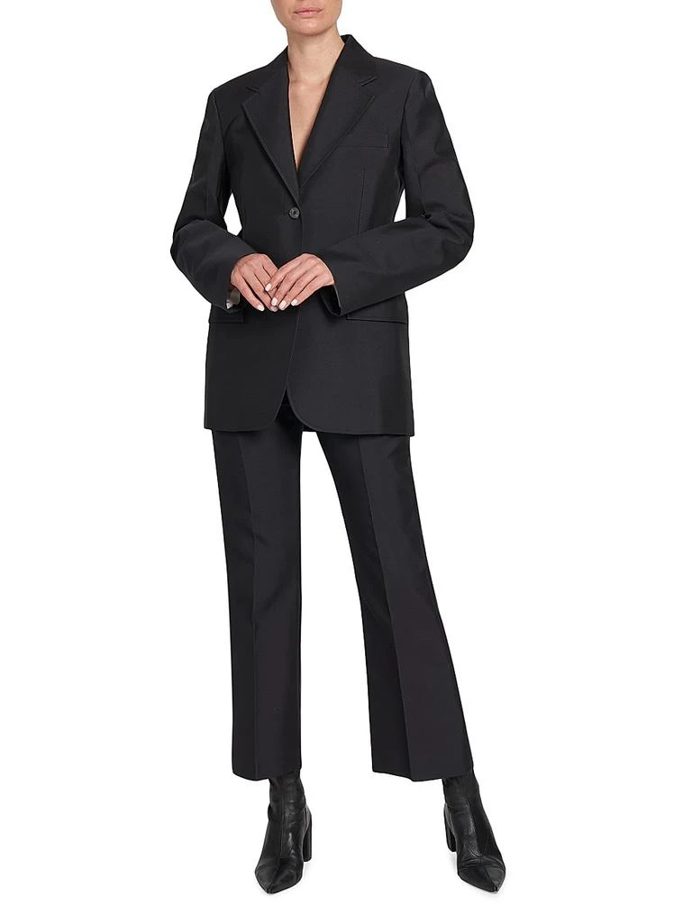 Jil Sander Gabardine Silk-Blend Tailored Blazer 2