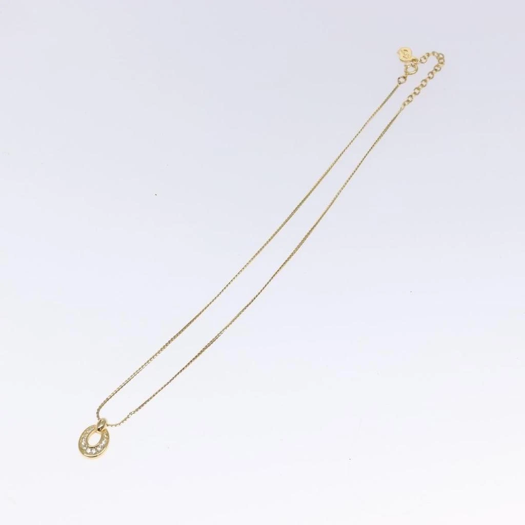 Dior Collar Necklace Metal With Faux Pearls Metal Jewelry (Pre-Owned)