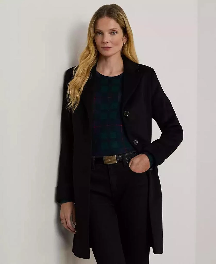 Ralph Lauren Petite Notched-Collar Walker Coat 1