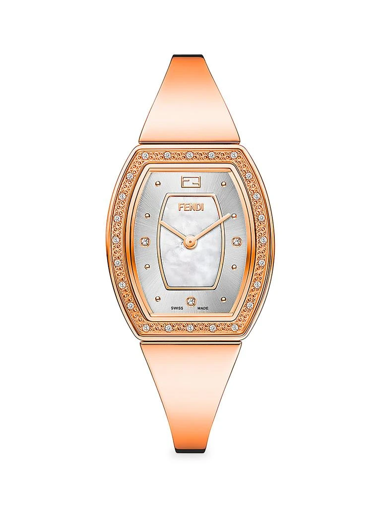Fendi Diamond 28mm Steel Ladies Watch! New Fendi Womens Watches | Direct Luxury main image 4