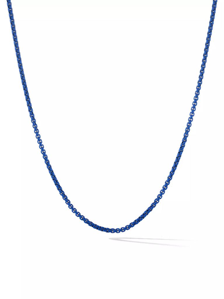 David Yurman Box Chain Necklace in Stainless Steel