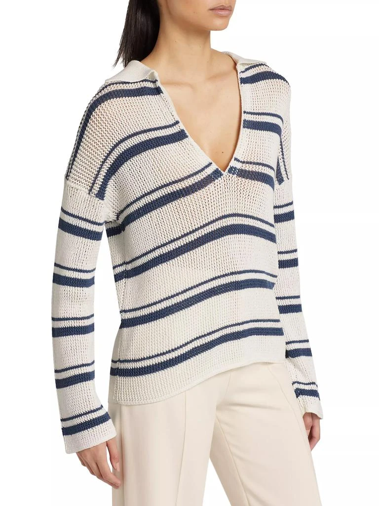 Vince Striped Cotton Sweater 4