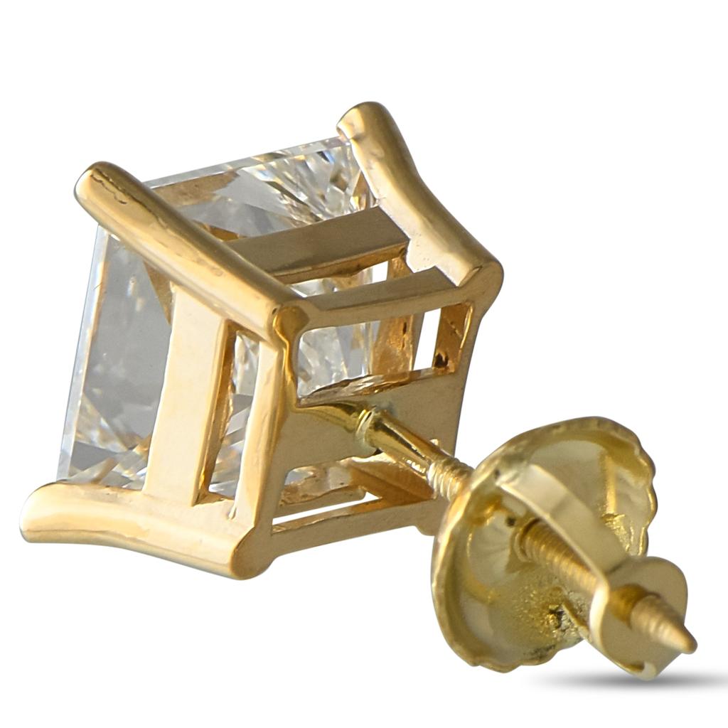 LB Exclusive 14K Yellow 3.80ct Gold Lab-Grown Diamond Earrings MF24-051525