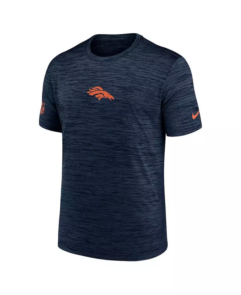 NIKE Men's Navy Denver Broncos Sideline Velocity Performance T-Shirt