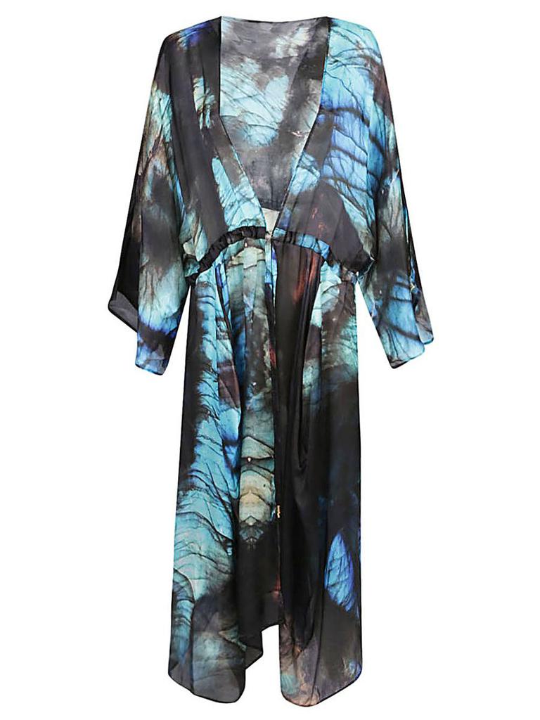 Mona Swims Mona Swims Silk Beach Cover-Up Kimono