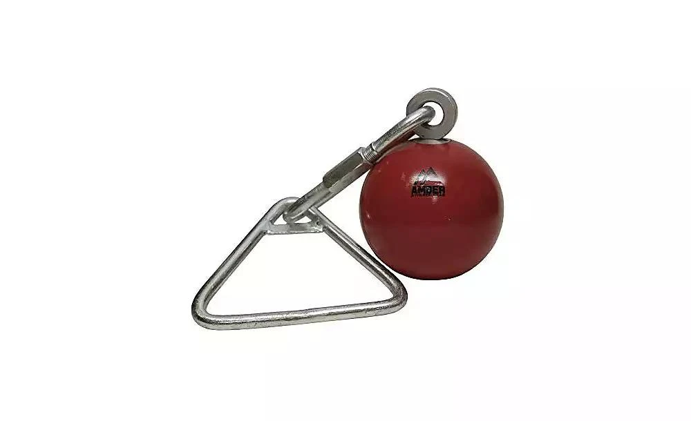 Amber Sports Amber Fight Gear Throwing Weight Hammers Solid Iron Lathe-Turned Ball with Ball Bearing Swivel & Wide Grip Handle, 25 lb 3