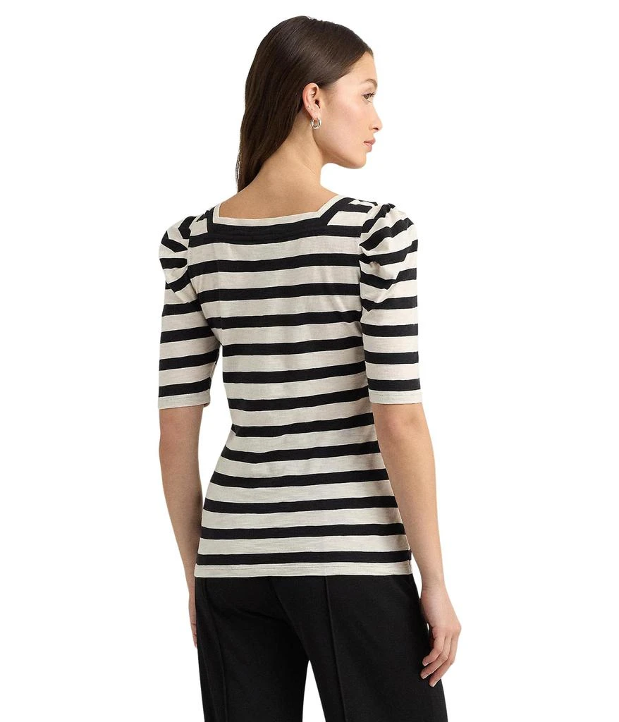 Ralph Lauren Striped Cotton Jersey Puff-Sleeve Tee 2